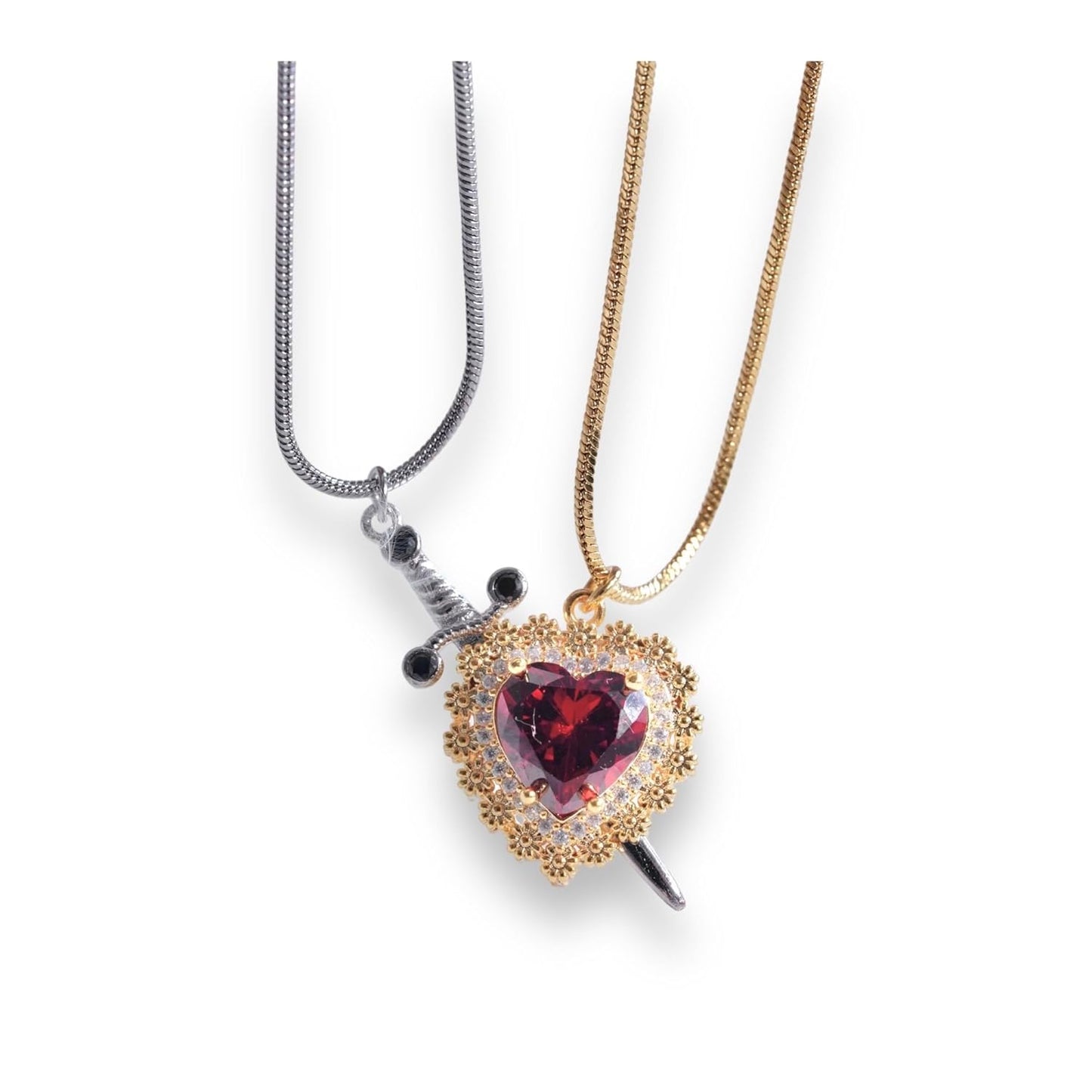 Bardos Sword & Heart Necklace