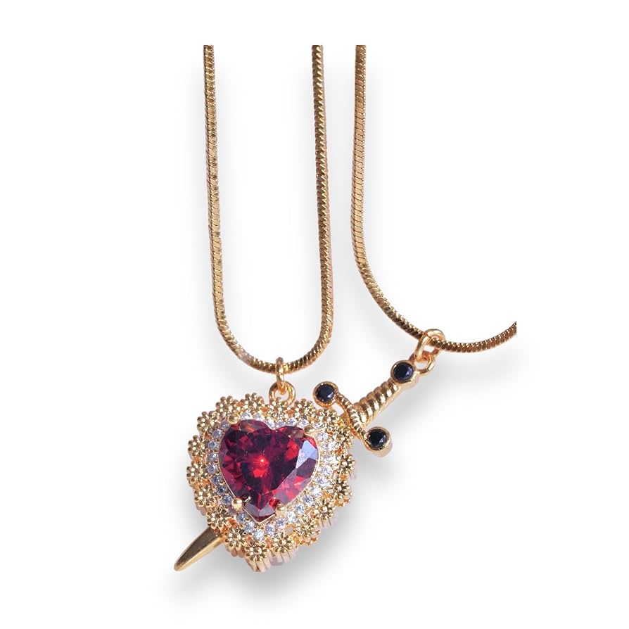 Bardos Sword & Heart Necklace