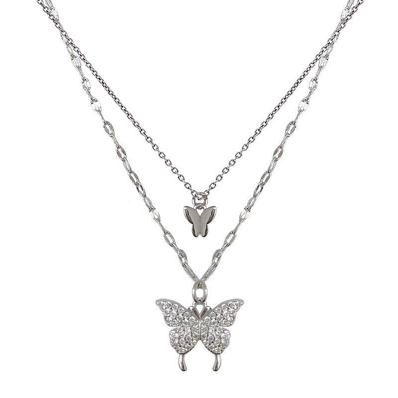 Bardos Luxury Double Butterfly Necklace